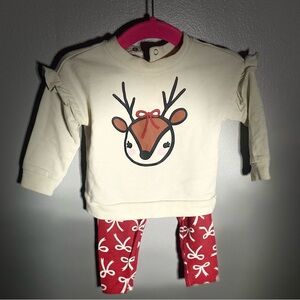 Reindeer sweatshirt outfit